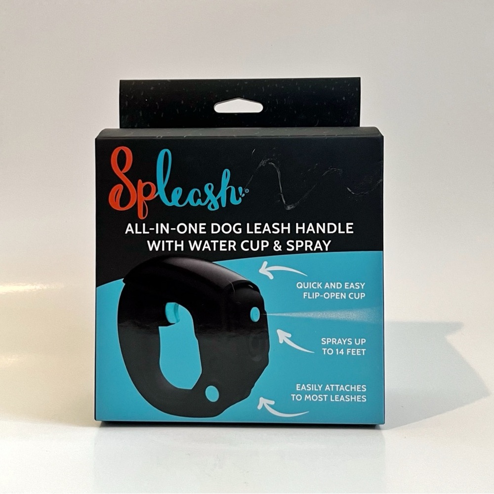 Spleash Dog Leash Handle with water cup & spray